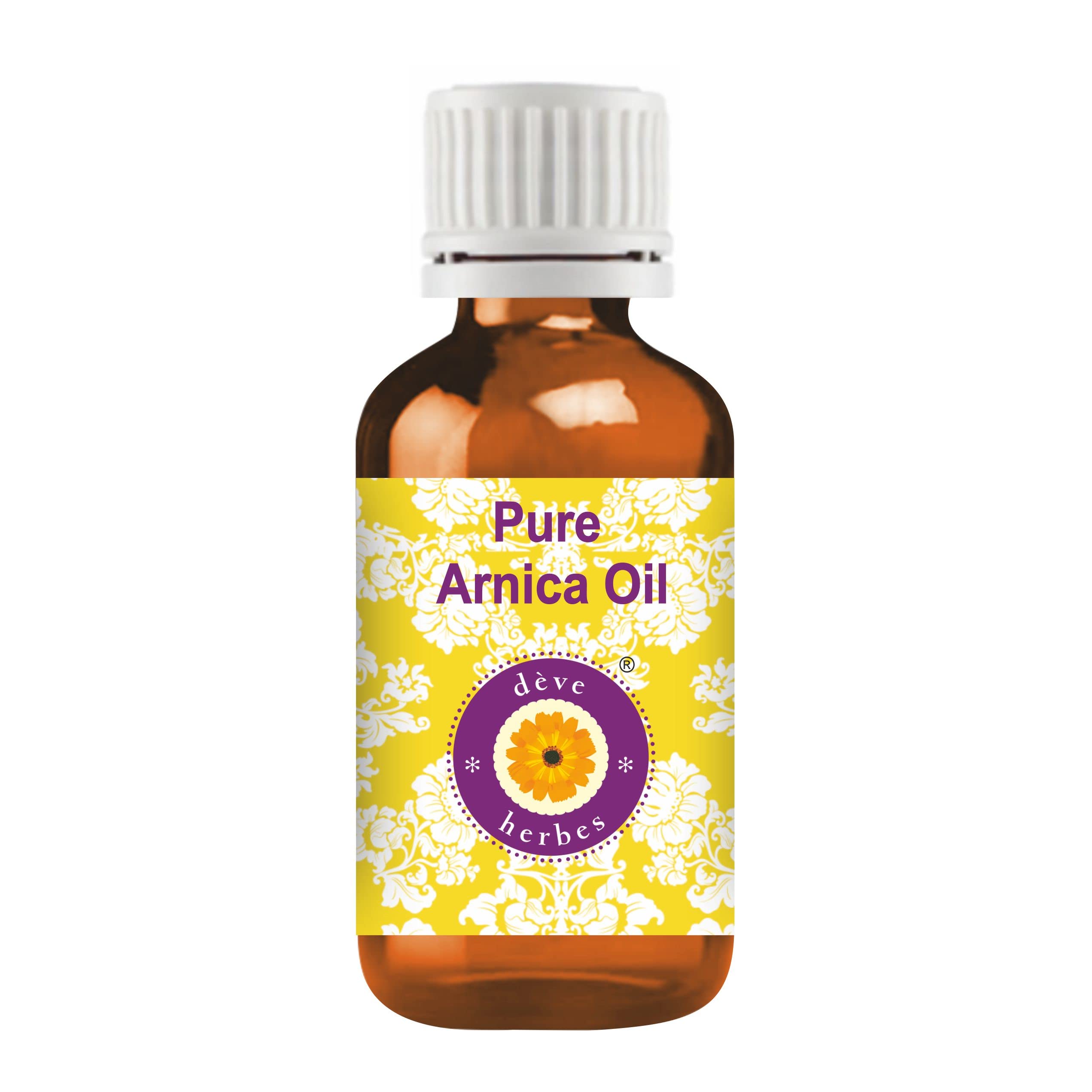 Deve Herbes Pure Arnica Oil (Arnica Montana) Natural Therapeutic Grade30ml (1 oz)