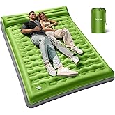 OGERY Sleeping Pad for Camping, 6" Extra-Thick Reinforced Camping Sleeping Pad with Pillows & Built-in Foot Pump, Ultralight Self Inflating Air Mattress Mat for Tent Hiking Essentials Gear