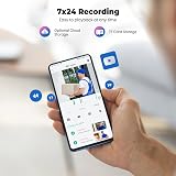 Codnida 5MP Outdoor WiFi Security Camera 2.4/5GHz PTZ 360° AI Tracking view 6
