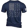 Nine Line The Pledge Unisex Patriotic T-Shirt - Liberty and Justice for All - Pledge of Alegiance to The Flag