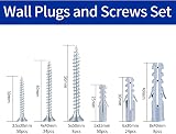 Yibaijia 164 Pcs Screws and Wall Plugs Set M3.5/M4/M5/M6/M8 with Plugs view 2