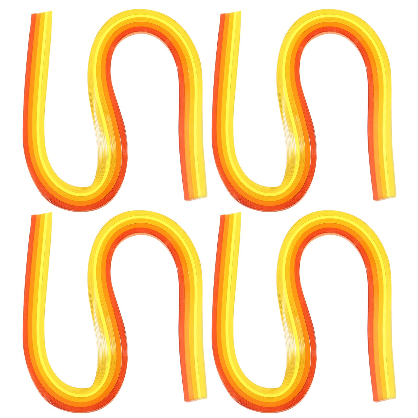 PATIKIL 540 x 3mm Rainbow Quilling Strips Paper,480 Pcs Origami Paper Quilling Strip for Art DIY Hand Craft Christmas, Gradient Yellow