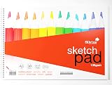 Silvine A3 Sketch Pad 30 Sheets 130gsm Smooth Cartridge Paper view 1