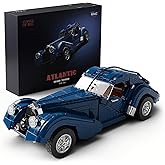 Nifeliz Atlantic Sports Car Building Set for Adults, 1:14 Scale Vintage Grand Tourer Model Set, Collectible Classic Vehicle B