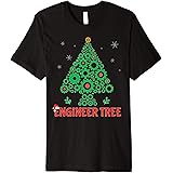 Christmas Engineer tree | Mechanical Engineering Gift Premium T-Shirt