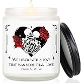 Valentines Day Gifts for Him Her, Anniversary Gothic Candle for Women Men, Birthday Gifts for Boyfriend Girlfriend, Christmas, Bridal Shower, I Love You Gift for Couple, Wife, Husband - Lavender