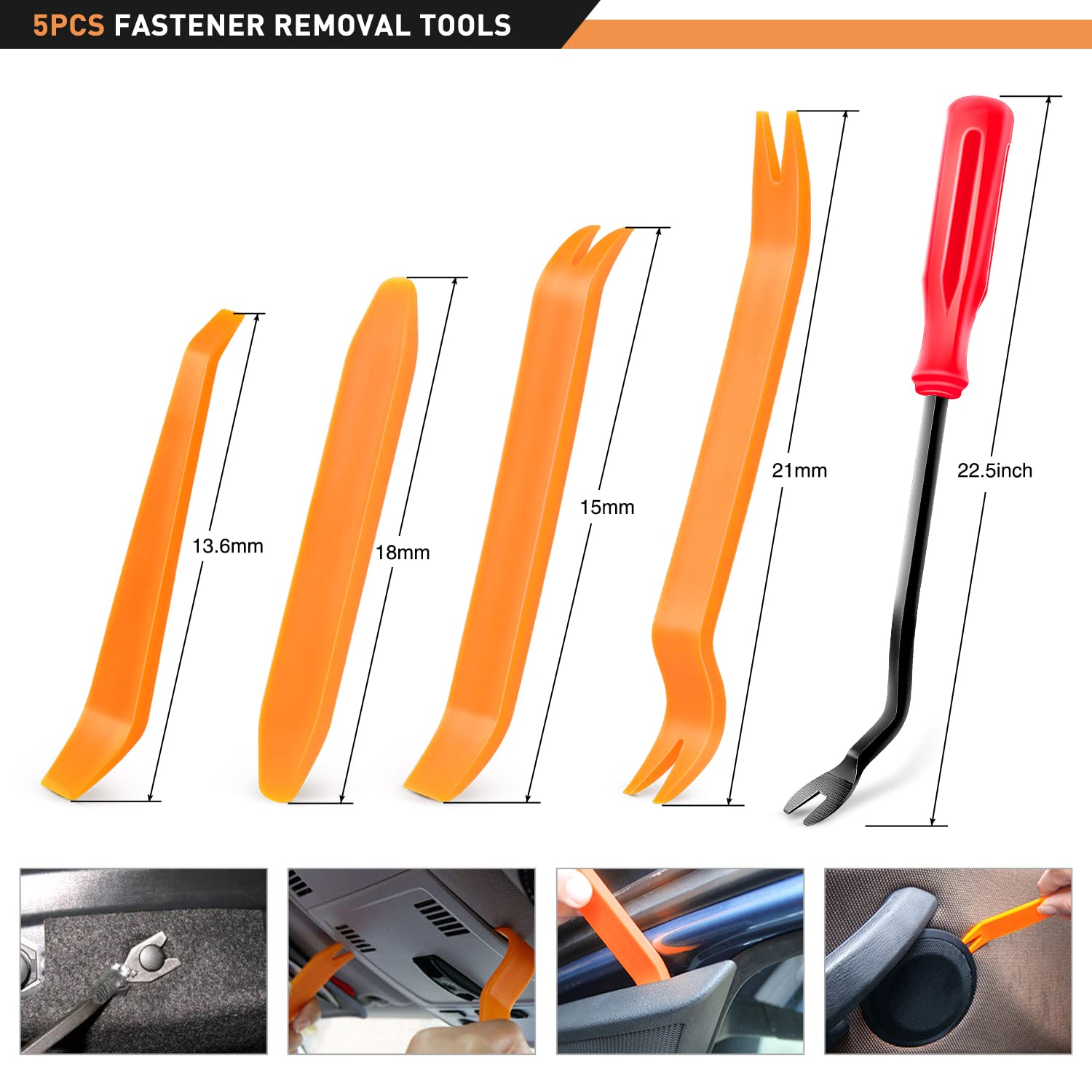 GOOACC 189PCS Bumper Retainer Clips Car Plastic Rivets Fasteners Push Retainer Kit Most Popular Sizes Auto Push Pin Rivets Set -Door Trim Panel Fender Clips for Lexus