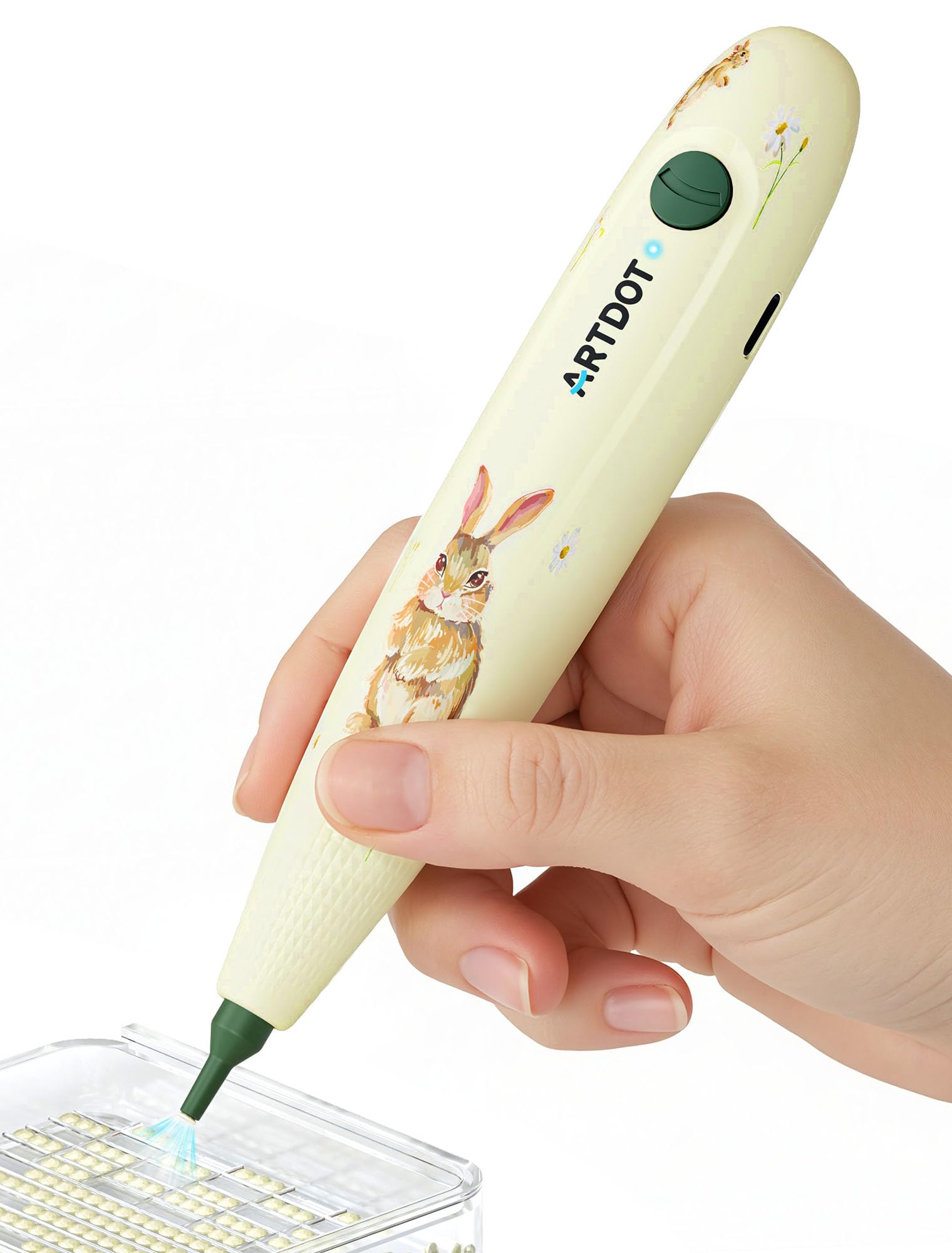 Photo 1 of ARTDOT Wireless Vacuum Pen for Diamond Art Kit for Adults, Long-Lasting Electric Pen for Diamond Painting Accessories and Tools