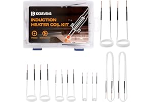KKSEVENS Induction Heater Coil Kit 10PCS, Induction Heater Coils with Varying Lengths with Flexibility and Long Lifespan for Magnetic Induction Heater Bolt Removal,White
