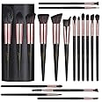 J-Faciem Makeup brushes Set 18 Pcs Premium Synthetic Foundation Powder brush makeup brush kit contour brush Concealers Eye shadows Blush Makeup Brushes with black case