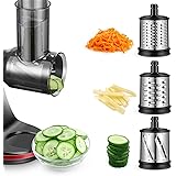Slicer Shredder Attachments for AMZCHEF Masticating Juicer,ZM1501&GM3001 Food Slicers Cheese Grater Attachment,Slicer Accesso
