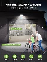 VIIIVA 30W Outdoor Security Light Motion Sensor PIR Flood Light IP66 view 2
