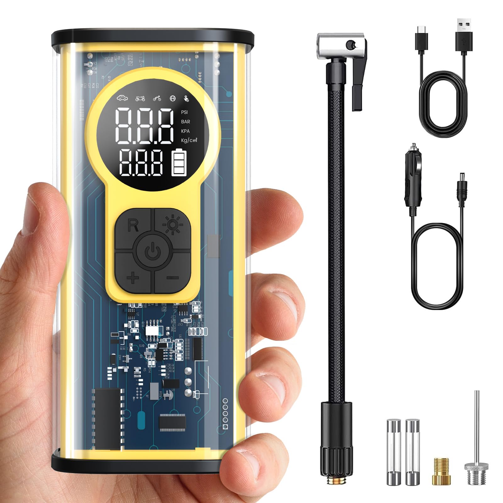 Photo 1 of ***(PARTS ONLY/ NON FUNCTIONAL)***Mini Bike Tire Pump with Guage, 30s Fast Inflate Bike, 150PSI Portable Bicycle Tire Pump with Auto Stop