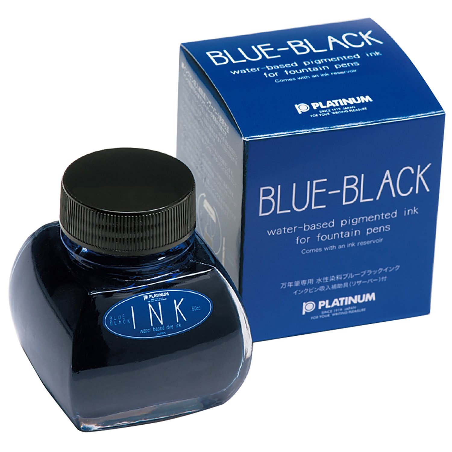 PLATINUM Fountain Pen Ink Bottle 60ml Blue Black INK-1200#3
