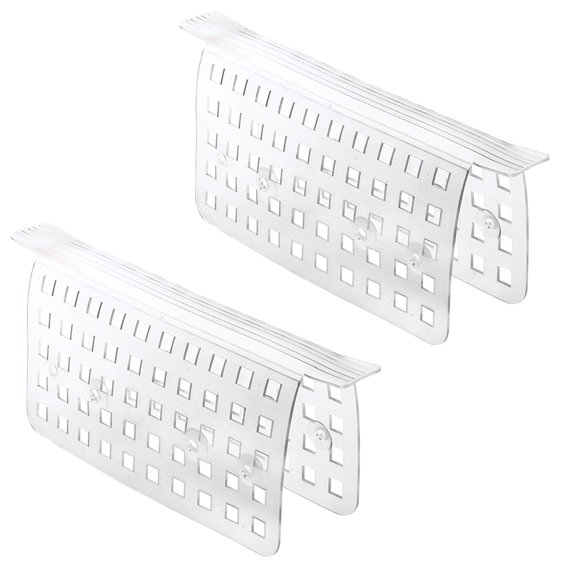 Photo 1 of iDesign 36700M2 Euro Saddle, Glassware and Sink Protector for Kitchen-Set of 2, Clear, 2 Count