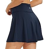 Willit Women's Tennis Skirts High Waisted Athletic Running Skorts Skirts with Shorts Pockets