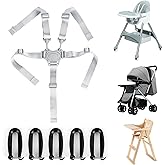 Oslynia 1 Pcs Baby High Chair Strap, High Chair for Babies Replacement Safety Belt, Suitable for 3/5 Point Seat Belt Highchai