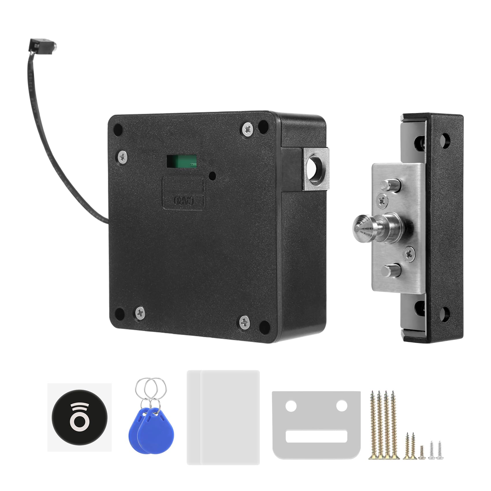 Clickinline Electronic Cabinet Lock Hidden DIY Cabinet Lock RFID Home Smart Drawer Locker for Door Wardrobe Cupboard