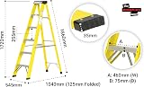 Workplace Depot 6 Tread Fibreglass Step Ladder EN-131 Certified Electrician view 8