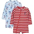 Simple Joys by Carter's Boys' 2-Pack 1-Piece Zip Rashguards