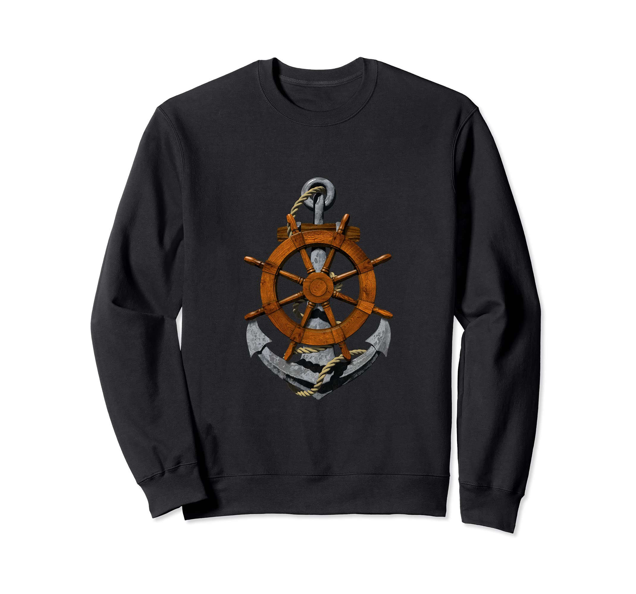 Nautical Anchor Helm Boating Sweatshirt