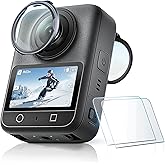 STARTRC PHOTO Lens Guards for DJI Osmo 360 2/Osmo 360 Cameras | Osmo 360 Lens Protector set with two PC guards, two tempered 