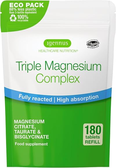 Igennus Superior Triple Magnesium Complex 90 Servings 262mg Elemental Magnesium