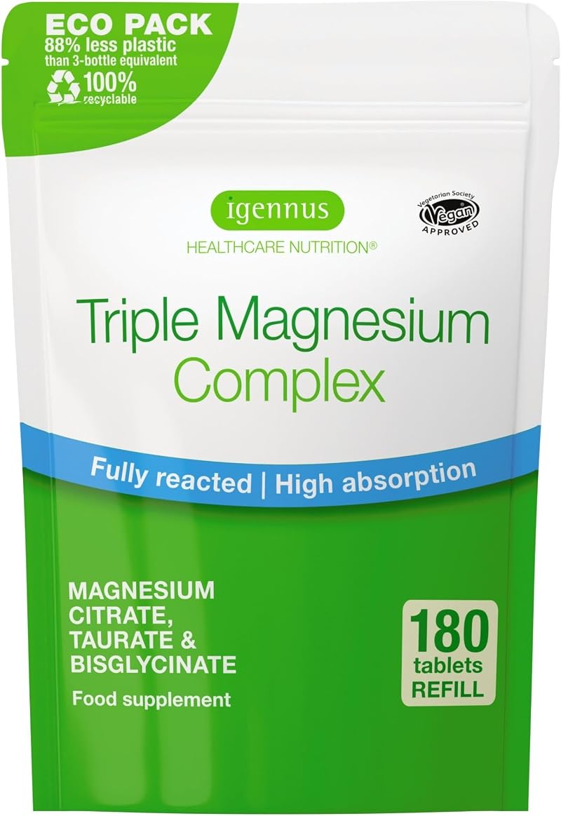 Igennus Superior Triple Magnesium Complex 90 Servings 262mg Elemental Magnesium