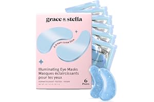 grace & stella Award Winning Under Eye Mask - Travel Essentials - Birthday Gifts for Women - Gel Eye Patches for Dark Circles