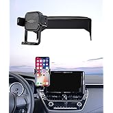 Auto Clamp Car Phone Holder for Toyota Corolla/Hybrid 2020-2026, 8" Screen | Corolla Cross 2022-2026, Universal Mechanical Clip Cell Phone Mount Accessories Fit iPhone Android, Automobile GPS Bracket