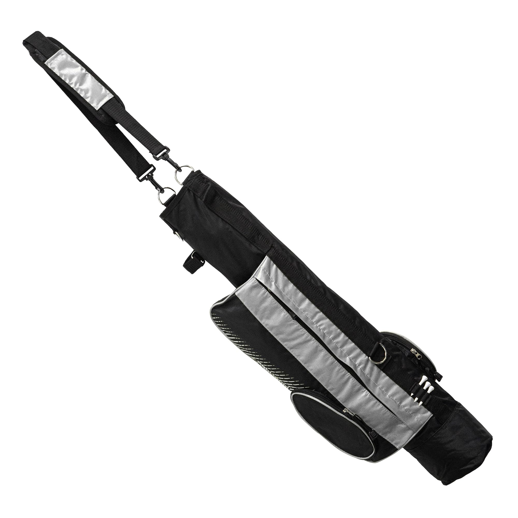 Longridge 5" Pencil Golf Bag - Black/Silver