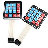 E-outstanding 4x4 Keypad 2PCS 16 Key Self Adhesive Membrane Matrix Switch Keyboard for Prototyping PIC AVR