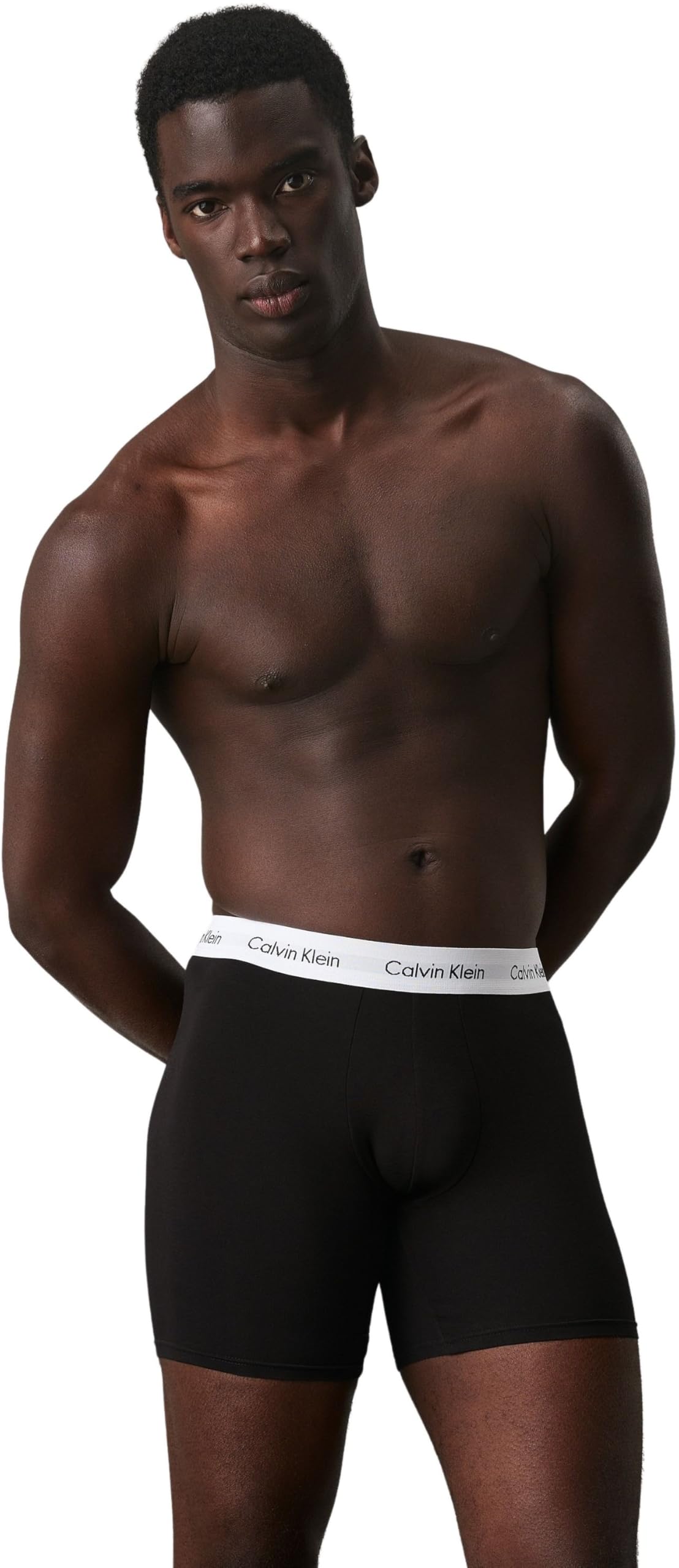 Calvin Klein Herren 3er Pack Boxershorts Briefs Boxer Brief Stretch, Schwarz (Black), L 2