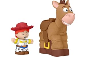 Fisher-Price Little People Toddler Toys Disney Pixar Toy Story Bobbin’ Bullseye Horse & Jessie Figures for Pretend Play Kids Ages 18+ Months