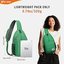 SKYSPER Sling Bag RFID Cross Body Bag Recycled