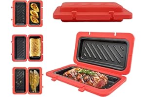 Sandwich Press - Microwave Waffle Cheese Toaster | Microwave Grilled Cheese Maker | for Breakfast Kitchen Dorm Camping Rv Pic