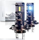 H7 LED Headlight Bulb 6500K 60W 26000LM Plug and Play Pack of 2 view 8