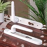 Bwintech Satin Nickel UPVC Door Handle Set 92mm 210mm 219mm Plate view 7