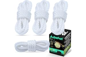 Adefol Recoil Starter Rope 4.8-Meter Pull Cord 4PCS for Honda GX160 GX200 GX100 GX120 5.5HP 6.5HP Lawn Mower Chainsaw Trimmer