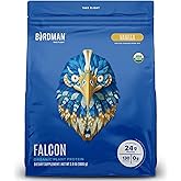 BIRDMAN Falcon Vegan Protein Powder Organic, Stevia & Sugar Free, Plant Based Protein, Low Carb, Dairy Free, Keto, Non Whey Protein, Probiotic, Pea Protein | Vanilla Flavor - 60 Servings - 3.9 lb