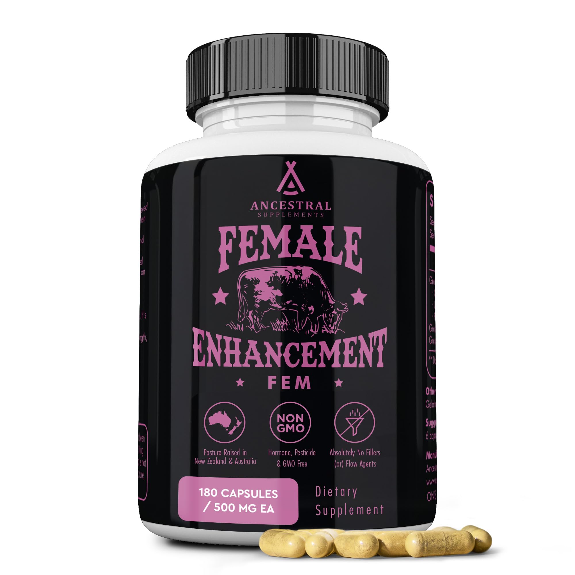 Ancestral Supplements Primal Beef Organ Supplement for Women, 180 Ct