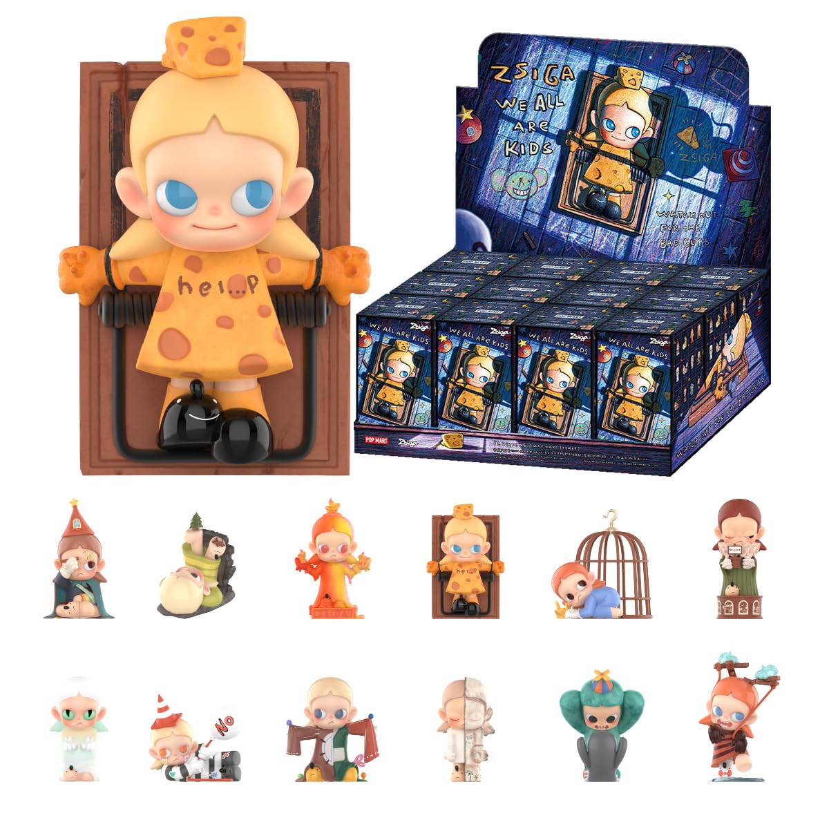 POP MART Zsiga We All Are Kids Series Figures Whole Set Figure Premium Design Gifts for Women Fan-Favorite Collectible Chic Art Toy Action Figure — image 1