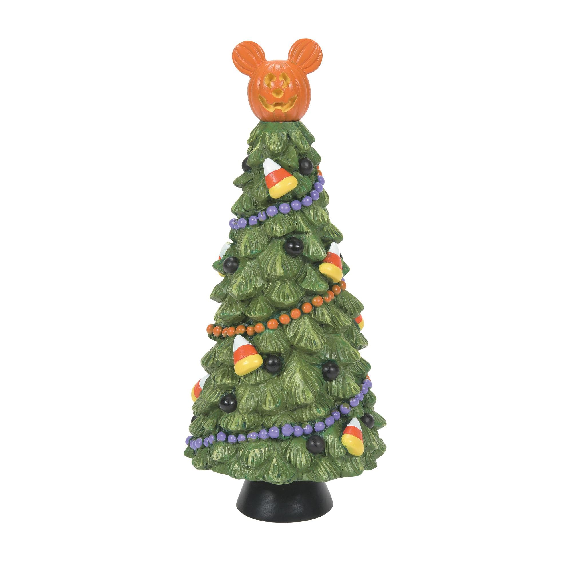 Department 56 Disney Halloween Village Accessories Pumpkintown Manor Tree Figurine, 6.625 Inch, Multicolor