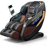 Gethope 4D Zero Gravity Full Body Massage Chair Recliner, 57.1" SL-Track | 40 Airbags, Lumbar Heat, Foot Rollers, Shiatsu, AI Voice, 7" Touchscreen, Bluetooth, for Home &amp; Office