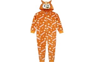 Bluey Onesie | Bingo Fleece Onesie with 3D Ears | Boys Pajamas | Boys Onesie Pajamas