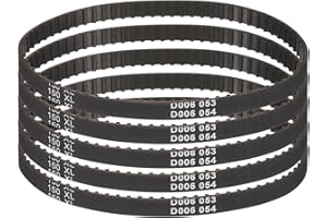 uxcell 5pcs 150XL 037 Timing Belt 75 Teeth Rubber Geared Cogged Belt, 0.37" Width, 0.20" Pitch Mechanical Replacement Belts