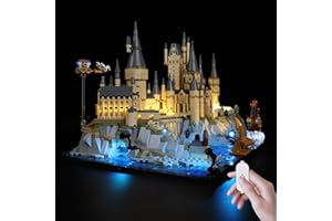Kyglaring LED Light Kit Compatible with Lego Hogwarts Castle and Grounds 76419 Building Blocks, Upgrade Touch Control & Dimming, Lighting Accessories for Lego 76419 Model Set, Lights Only