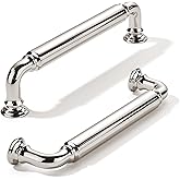 khtumeware 10-Pack Polished Nickel Heavy-Duty Solid Cabinet Pulls, 5 Inch (128mm) Hole Center, Drawer Pulls, Cabinet Hardware