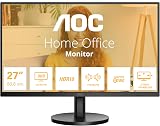 AOC U27B3A 27 Inch UHD 4K IPS 60Hz HDR10 3-Side Frameless Speakers view 2