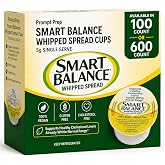 Prompt Prep Smart Balance Whipped Spread Cups, 5g Single Serve &ndash; 100 Count Box | Individual Portion Control Butter Spread Cups | Great for Restaurants, Cafeterias, Hotels, Schools, Office Breakrooms &amp; Travel | Includes Prompt Prep Cheese Spoon ( Packaging May Vary )